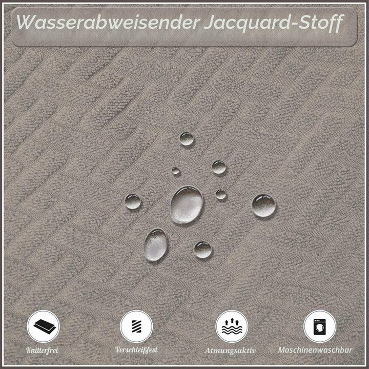 KELUINA Stretch wasserdichte Jacquard mit langem Gitter Esszimmer Stuhlhussen Home Decor, Stuhlhusse
