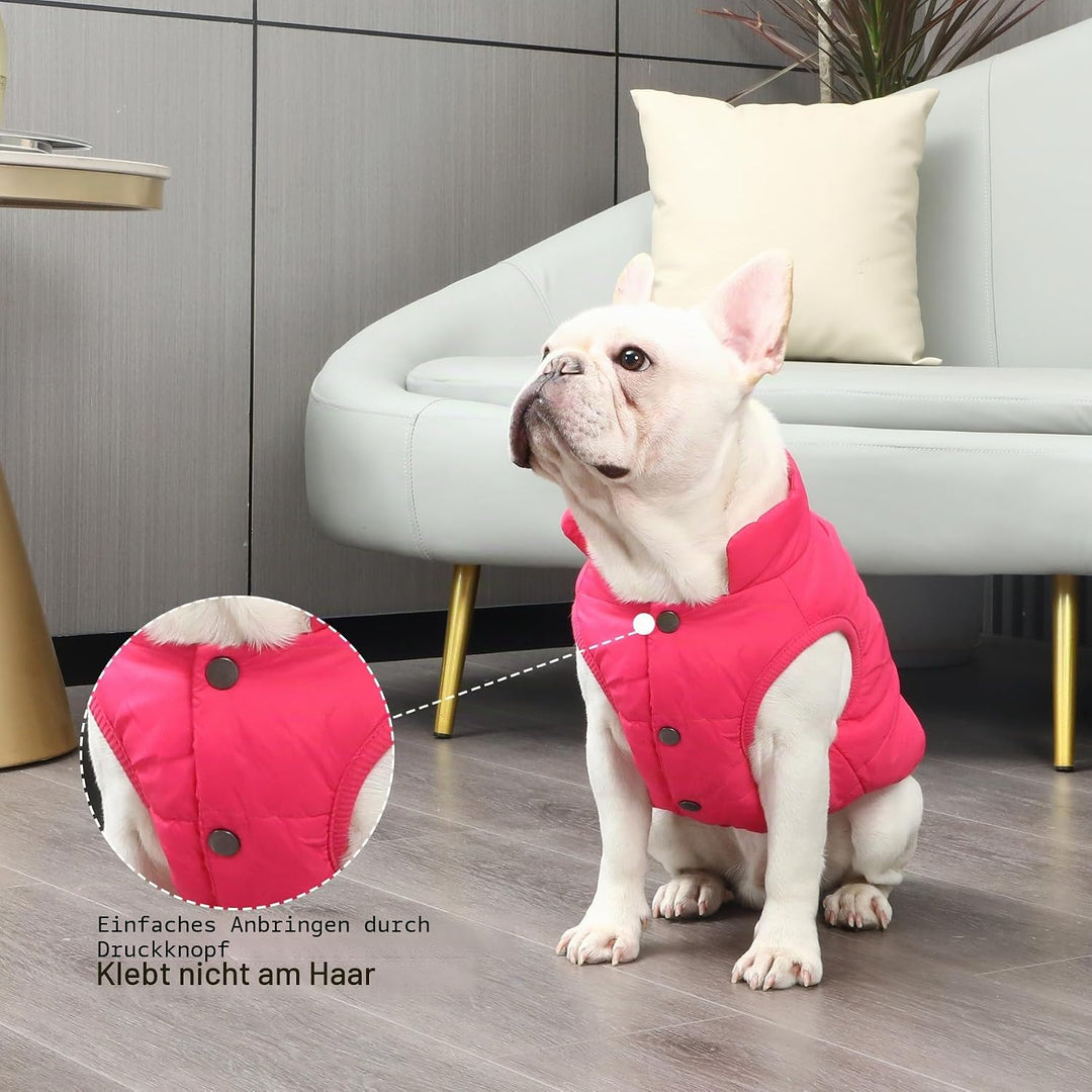 JoyDaog 2-lagige mit Fleece gefütterte Hundejacke, sehr warm für Winter und kaltes Wetter, extraweic