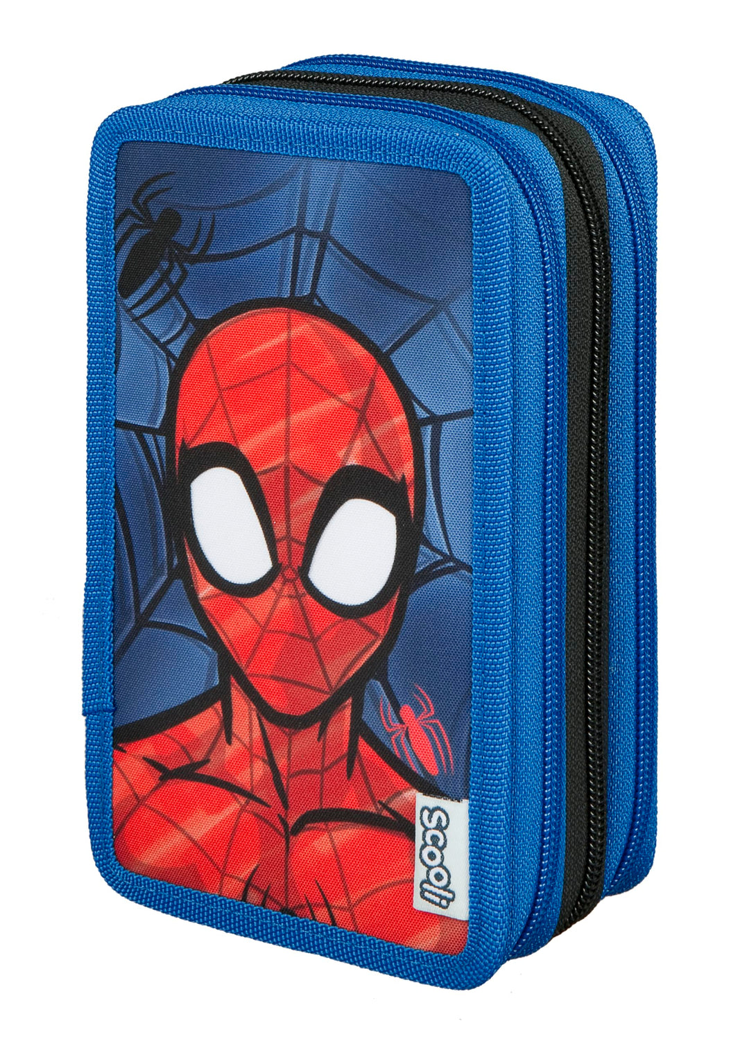 Scooli - Tripledecker Spider Man - Gefülltes Schüleretui mit hochwertigen Stiften & Zubehör - Ideal
