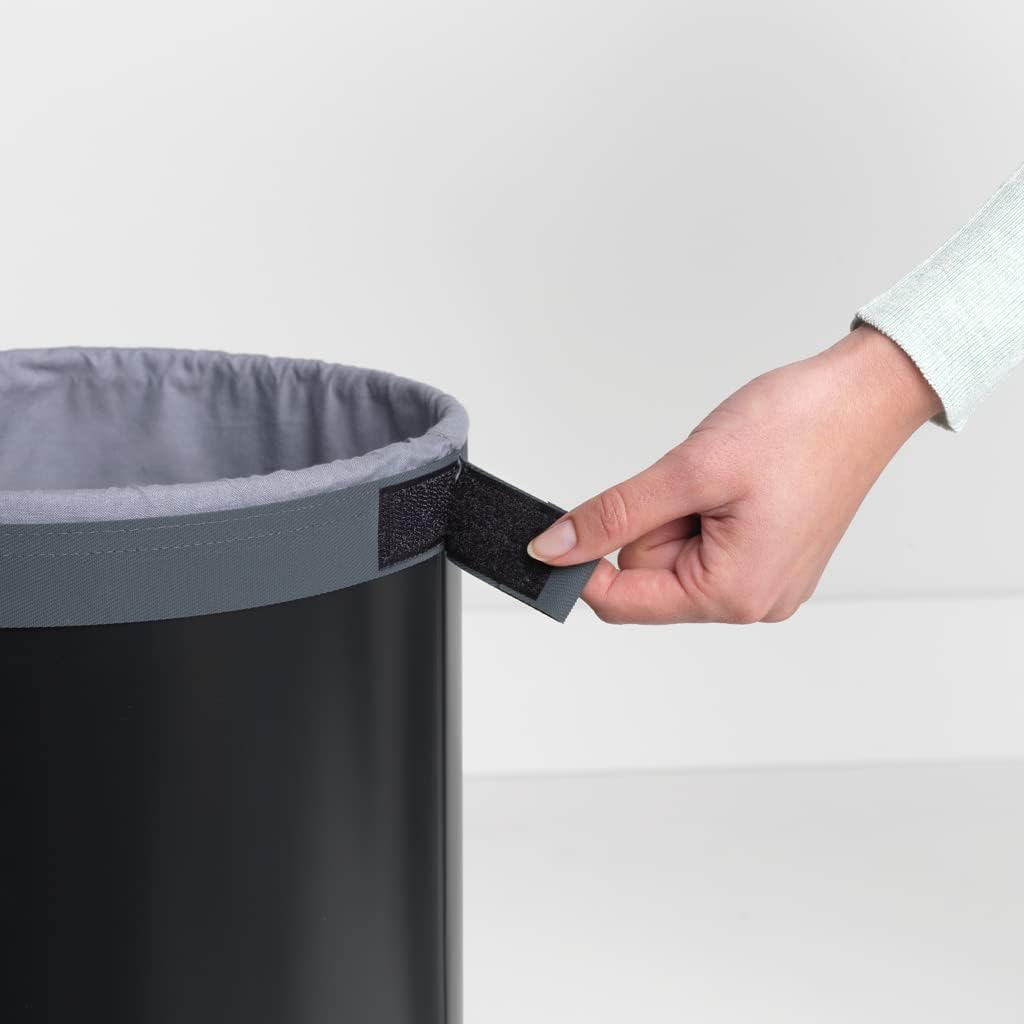 Brabantia - Wäschekorb - Quick-Drop-Öffnung - Perfekt sitzenden Baumwollwäschesack - Korrosionsfrei