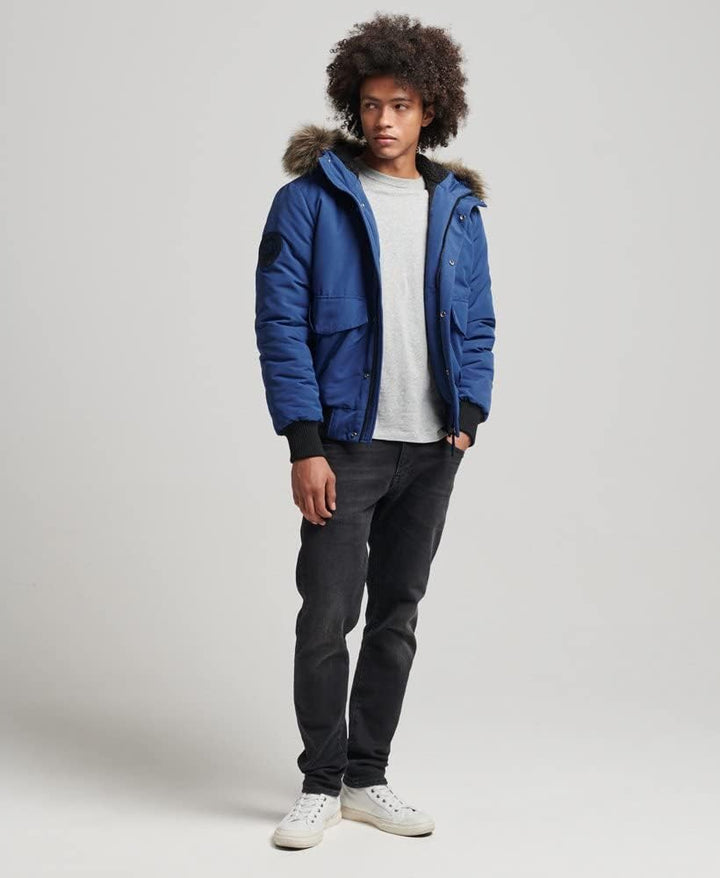Superdry Herren Everest Bomber Jacket XL Halbdunkel Marineblau, XL Halbdunkel Marineblau