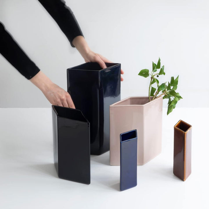 Iittala 1051704 Ruutu Vase, Keramik, schwarz Schwarz 315 mm Keramik, Schwarz 315 mm Keramik