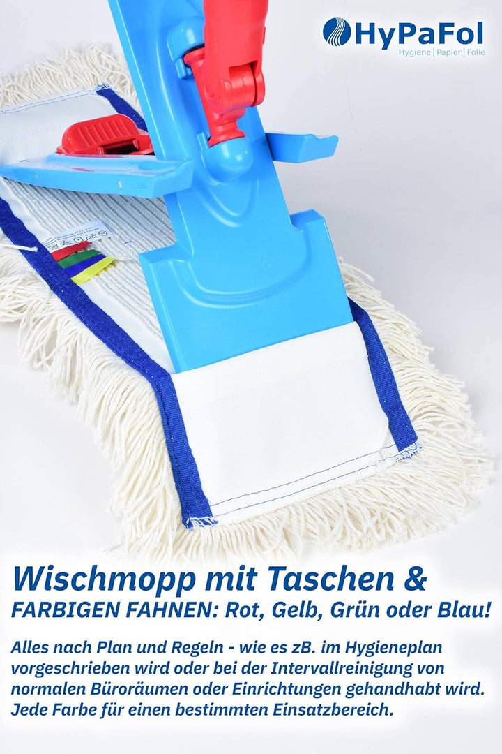 Profi Wischbezug aus Baumwolle | 50cm Breite | 10er-Pack | für alle Bodenarten und Bodenwischer | Er