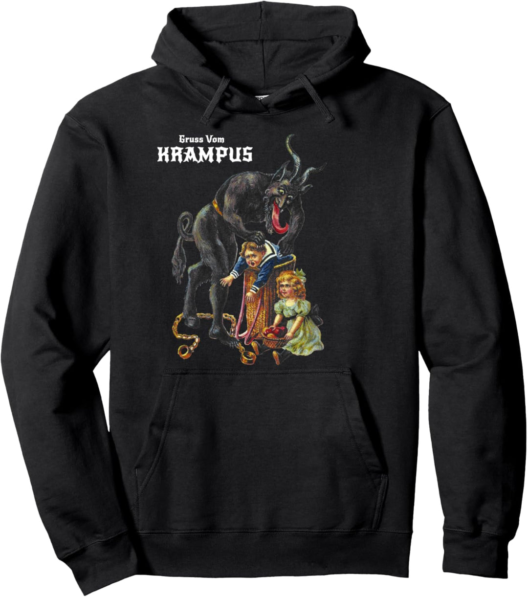 Gruss Vom Krampus Grüsse von Weihnachten Germanic Demon Pullover Hoodie