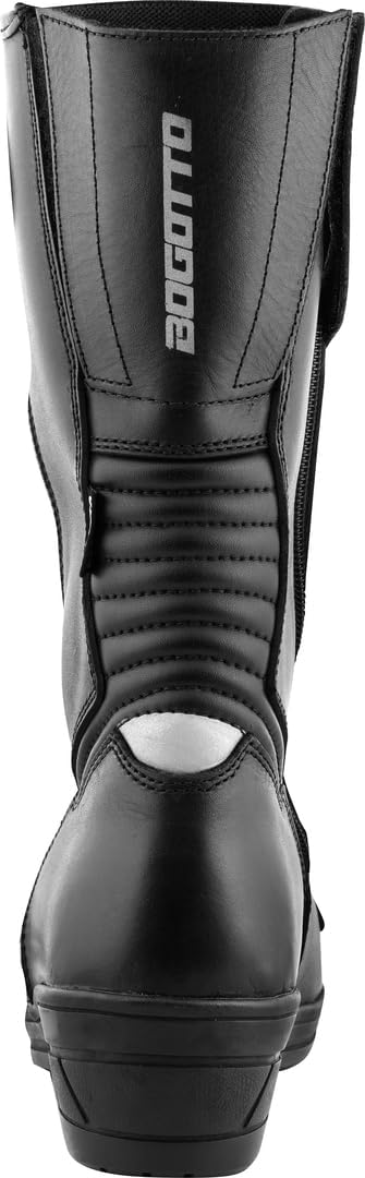 Bogotto Lady Long wasserdichte Damen-Motorradstiefel, schwarz, 41 41 EU Schwarz, 41 EU Schwarz