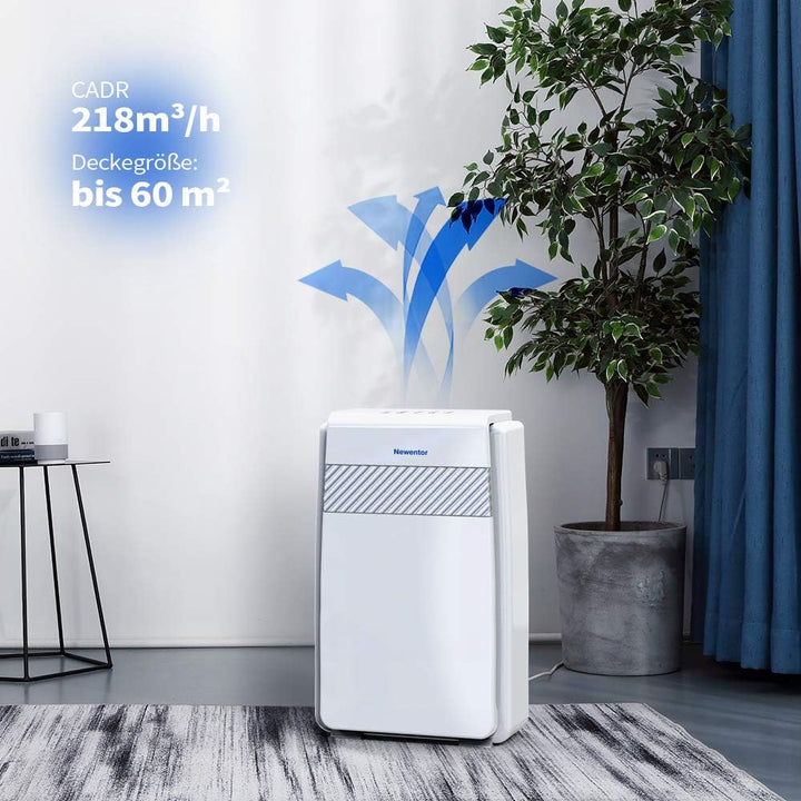 Newentor Luftreiniger mit H13 HEPA Filter, Luftreiniger gegen Rauchgeruch, Raumgrösse bis zu 55 ㎡, R