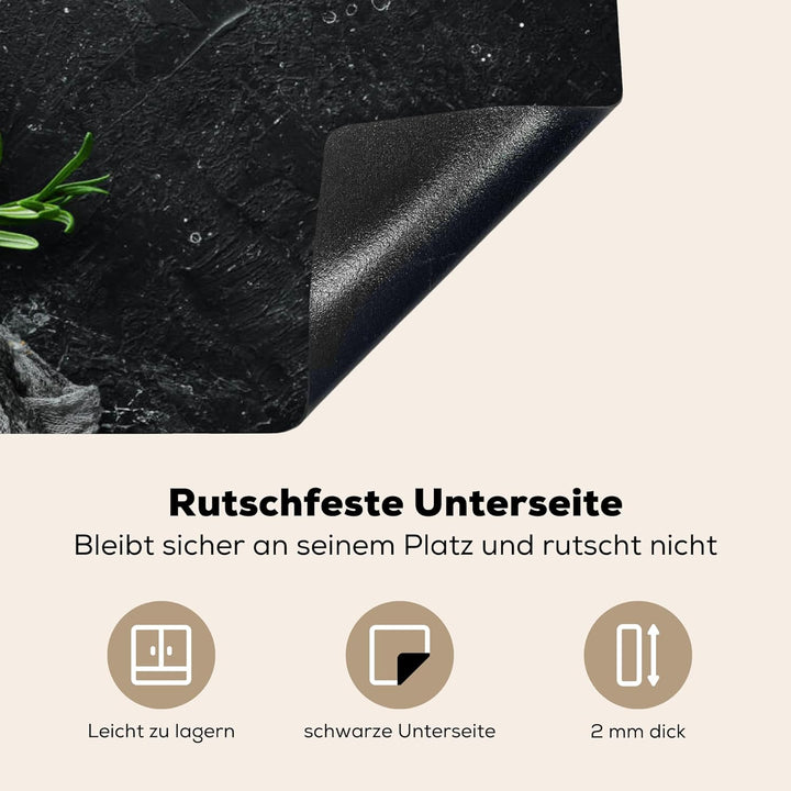 Herdabdeckplatte 80x52 cm Einteilig Küche Herdabdeckung Induktionsfeld Ceranfeld Herdabdeckplatten V