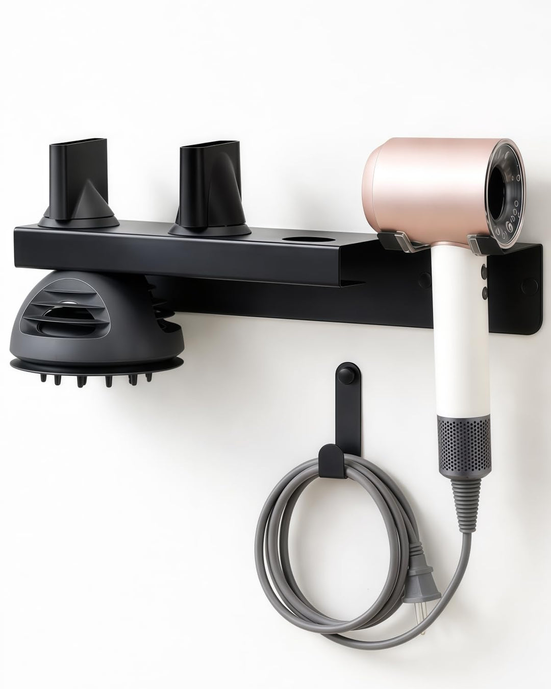 Dyson Föhn Halterung, Föhn Halterung Ohne Bohren für Dyson, Haartrocknerhalter Ohne Bohren aus Edels
