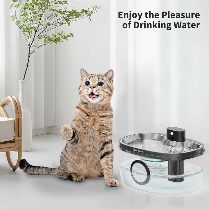 6Pcs Hundebrunnen-Filter, kompatibel mit Dwarfuarm 5L Haustier-Wasserbrunnen Edelstahl 6 Pcs, Edelst