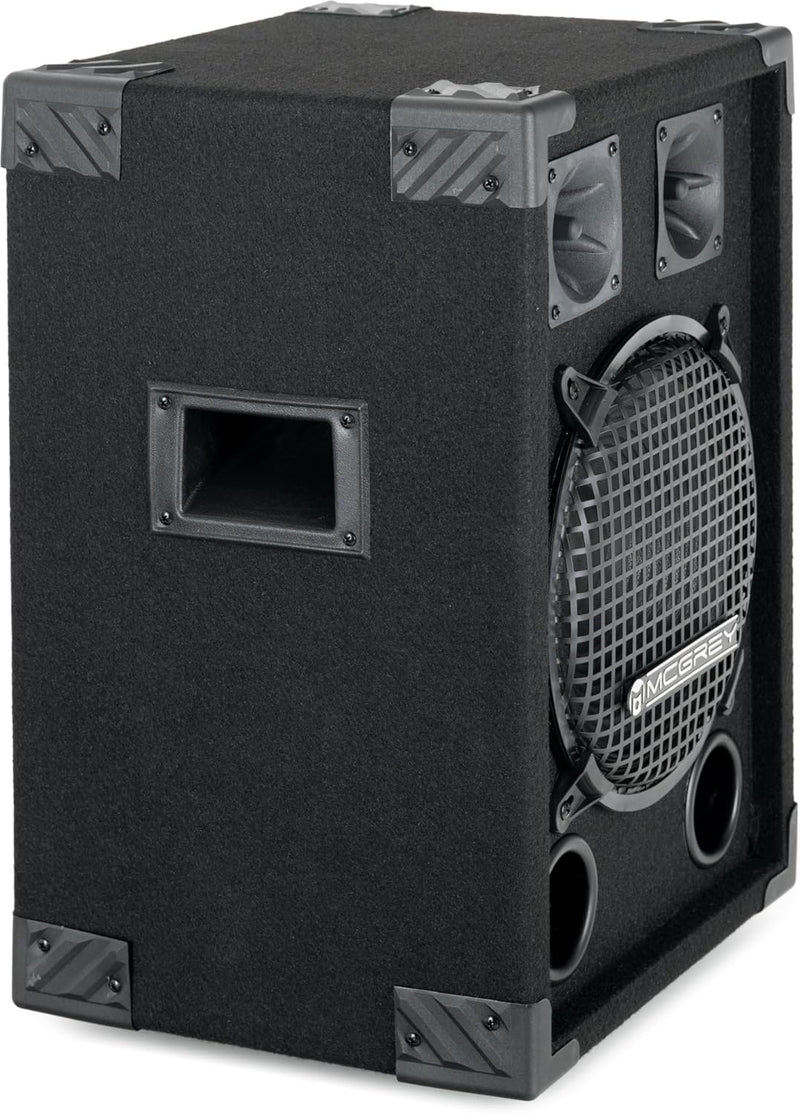 McGrey DJ-1022 DJ PA Lautsprecher Box 25cm (10“) Subwoofer 400W (Passiv, 2-Wege System, Holzgehäuse)