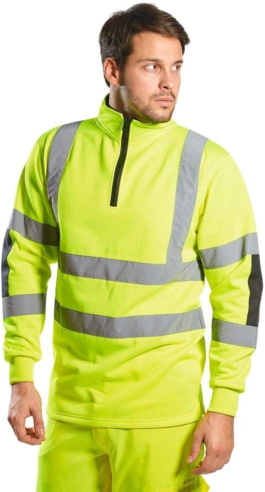 Portwest Xenon Rugby Shirt, Grösse: S, Farbe: Gelb, B308YERS S Gelb, S Gelb