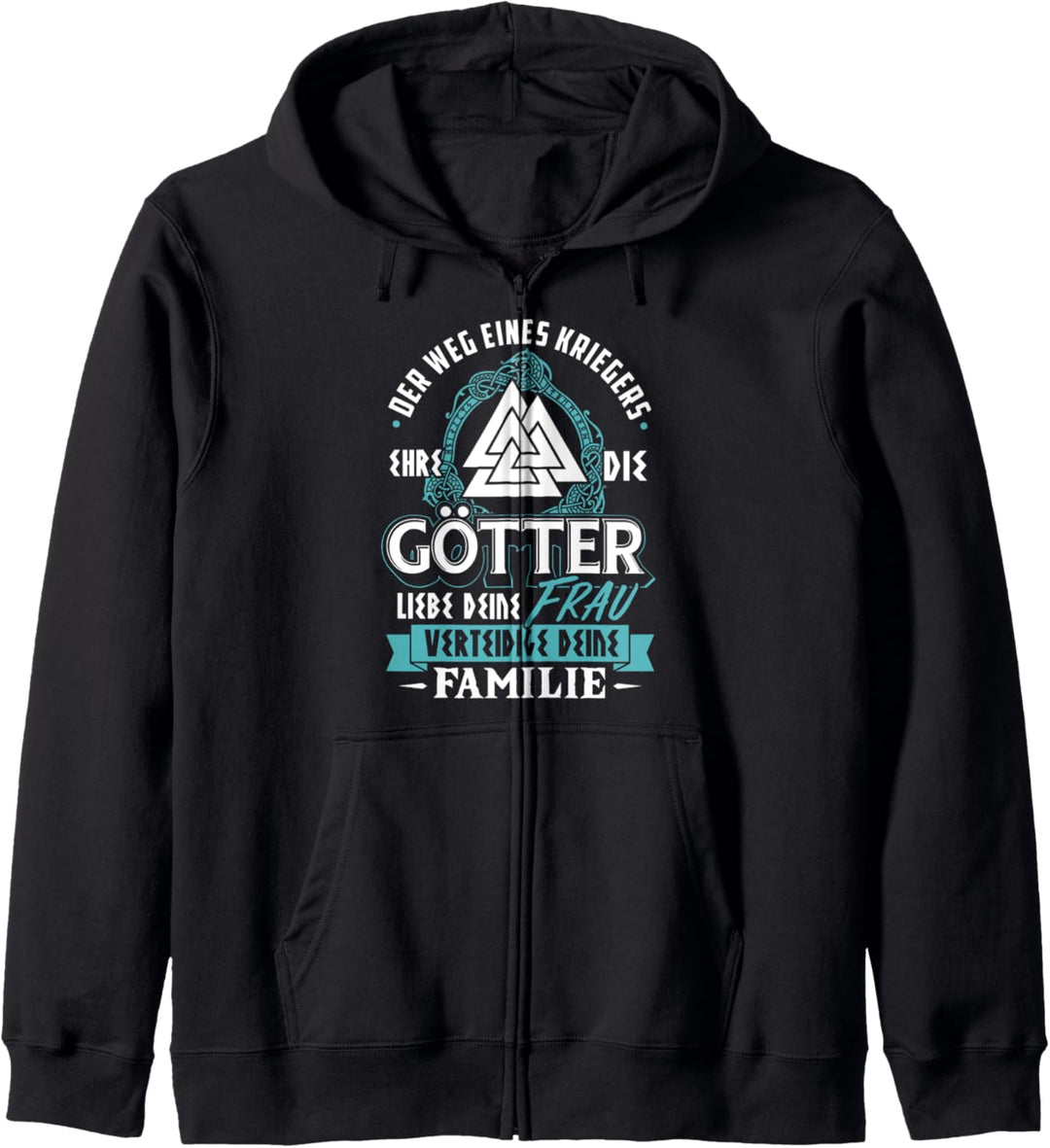 Weg eines Kriegers - Wikinger & Valhalla Geschenk Kapuzenjacke