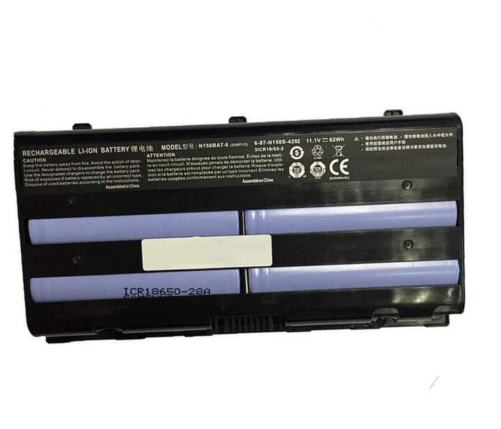 ASKC 11.1V 62Wh N150BAT-6 Laptop Akku für Clevo N150 MVGOS F5 F5-150a Z6 Series 6-87-N150S-4292 6-87