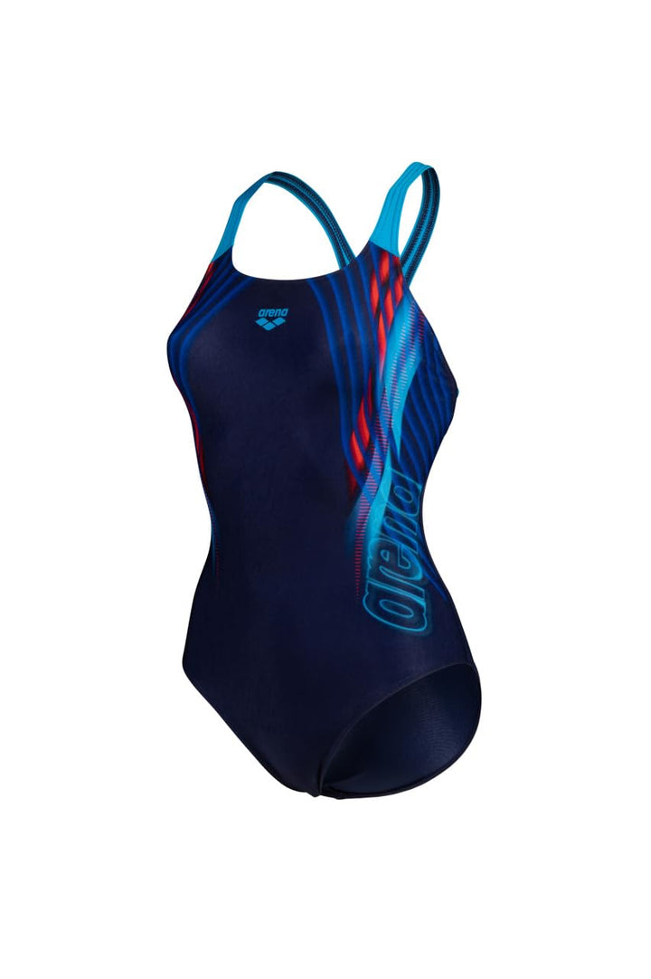 Arena Damen Women's Arena Underwater Swimsuit Swim Pro Back One Piece Swimsuit (1er Pack) 36 Navy Mu
