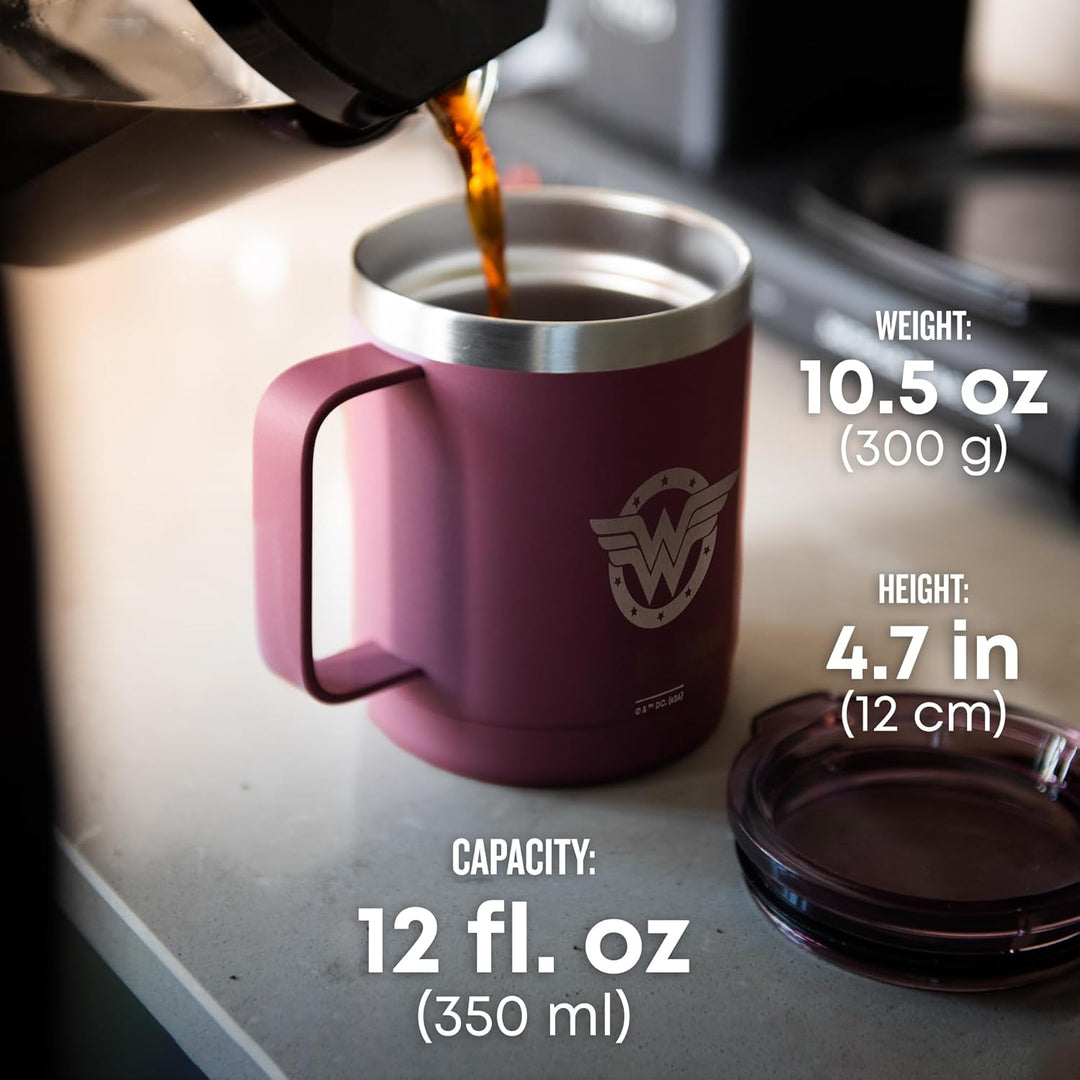 Smartshake Bohtal Isolierter Kaffeebecher, 340 ml, doppelwandig, vakuumisolierter Becher mit Deckel,