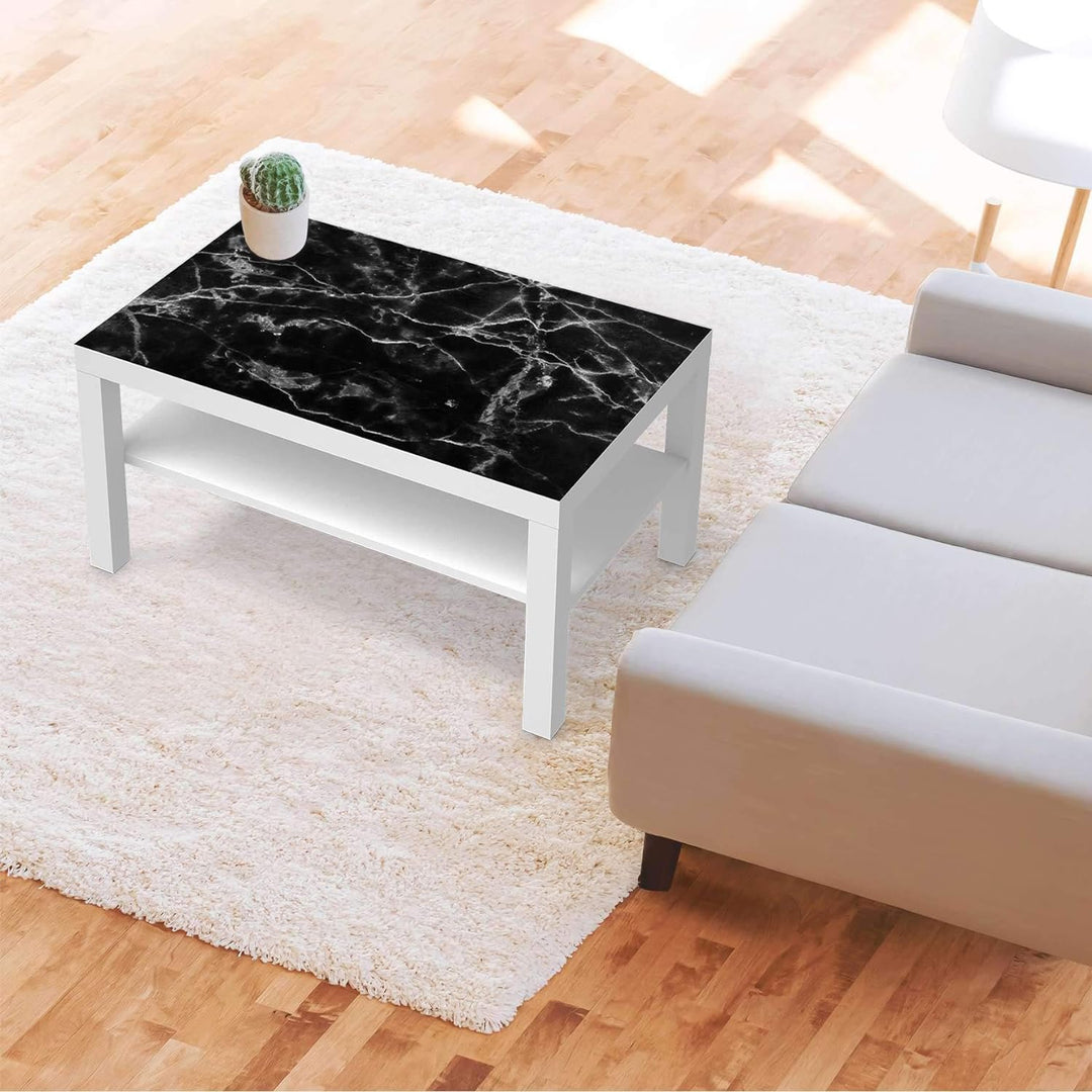 Möbelfolie selbstklebend passend für IKEA Lack Tisch 90x55 cm I Möbelaufkleber - Möbel-Sticker Aufkl