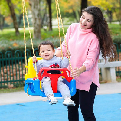 COIL Babyschaukel 3 in 1 Babysitz verstellbar und mit wachsend Schaukelsitz Gartenschaukel für Baby