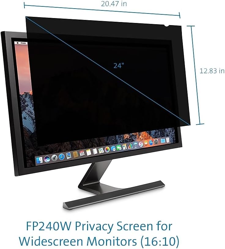 Kensington K52794WW FP240W Blickschutzfilter (für 24 Zoll Monitore, 16:10 Bildformat) 24"/61cm (16:1