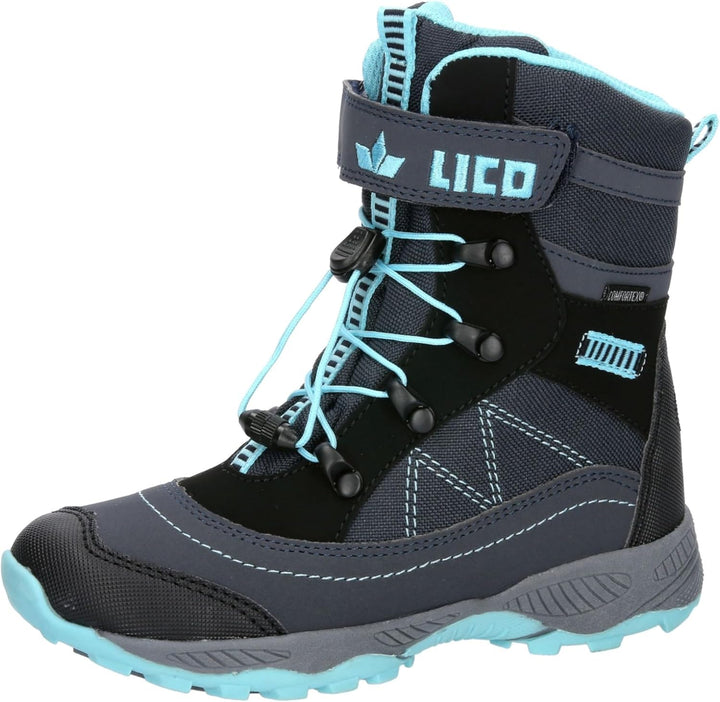 Lico Mädchen Sundsvall Vs Schneestiefel 38 EU Marine Türkis, 38 EU Marine Türkis