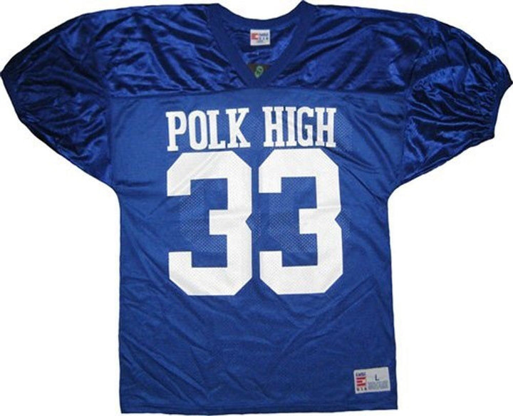 Married with Children Al Bundy Polk High 33 Blau Football Jersey Kostüm (Large)