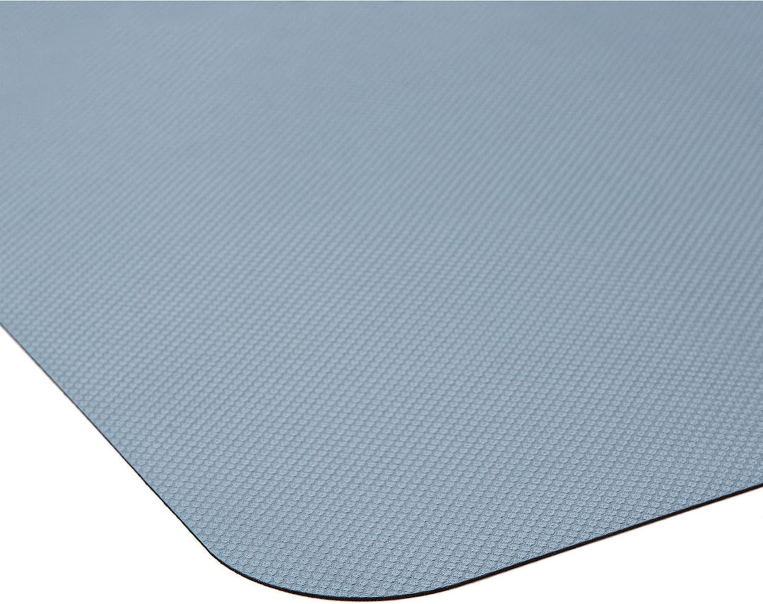 Sport-Thieme Yoga-Matte Slim | Extra dünn, direkter Bodenkontakt | 180x67 cm | Blaugrau-Schwarz | We