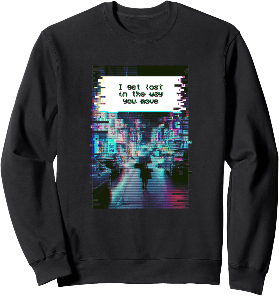 Vaporwave Aesthetic Fashion Stadt Für Ein Anime Fan Geschenk Sweatshirt