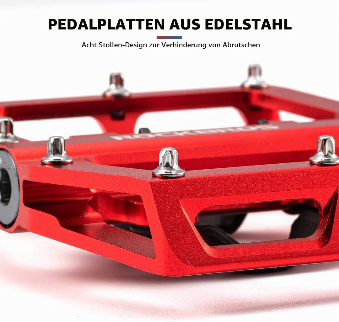 ROCKBROS Fahrradpedale Aluminium rutschfest 2 in 1 SPD Pedale/Plattform Pedale für MTB Rennrad Stadt