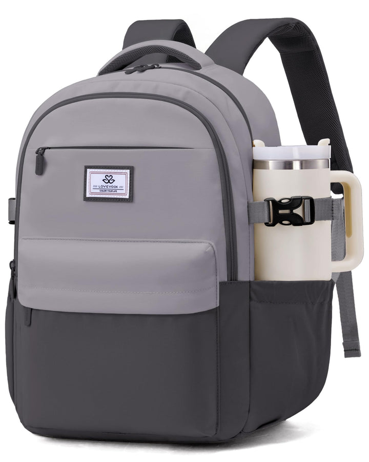 LOVEVOOK Rucksack Damen 15,6 Zoll Laptop Schulrucksack Mädchen Teenager, Wasserdichter Schultasche B