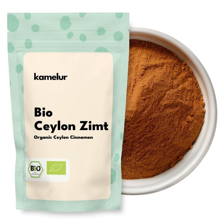 Kamelur 1kg BIO Ceylon Zimt Pulver - aromatisches Ceylon Zimtpulver, Cumarin-Gehalt max. 0,01%, ohne