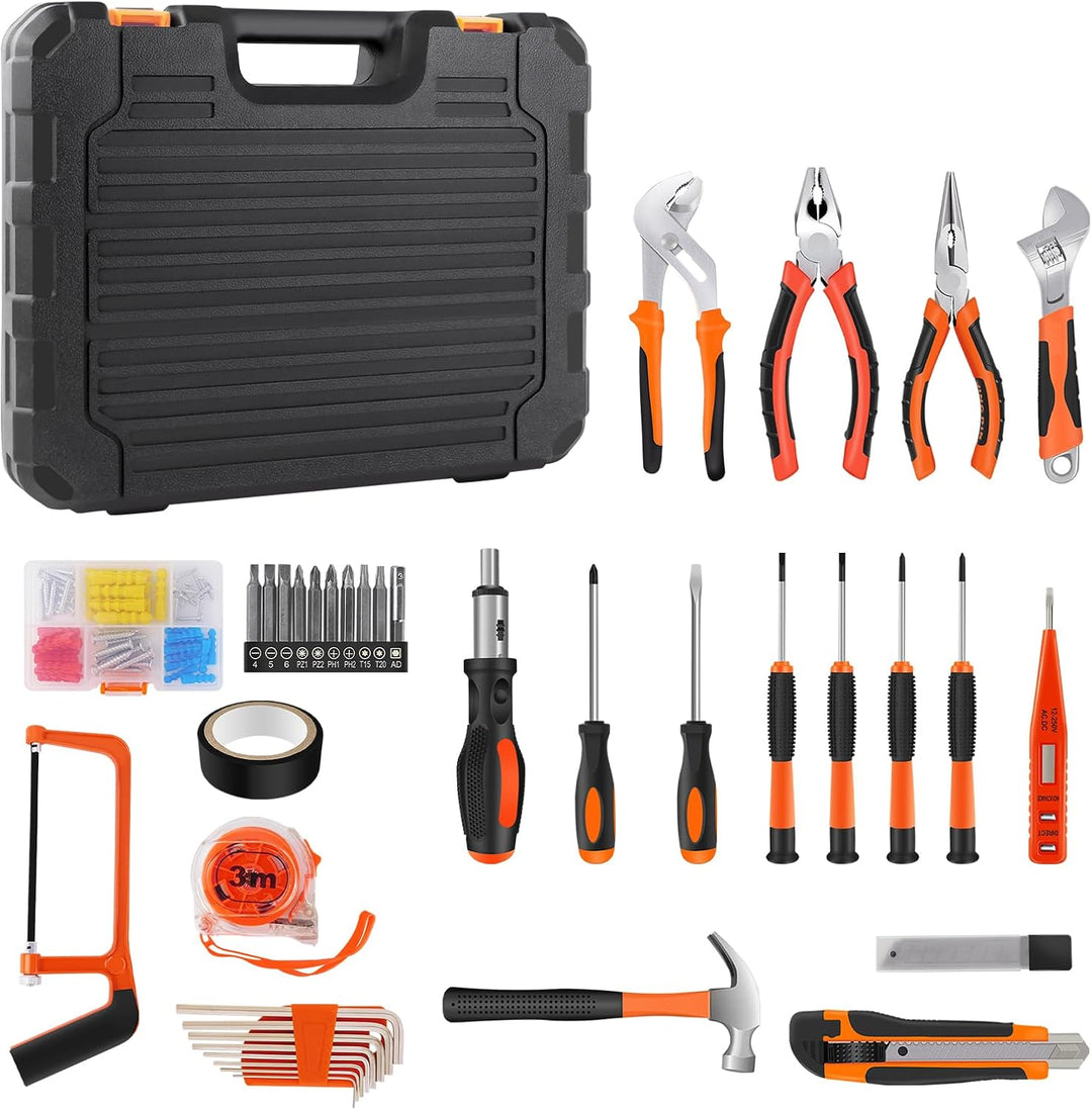 Werkzeugkoffer Set 102 tlg Werkzeug Satz Werkzeugkasten Werkzeugkiste schlüssel Werkzeugkoffer mit W