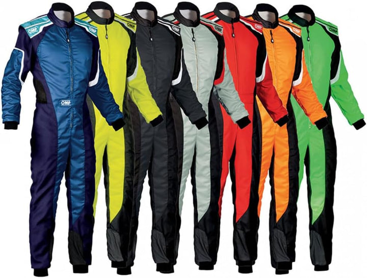 OMP KS-3 Kart Racing Suit, Schwarz 62 62 Blau, 62 Blau