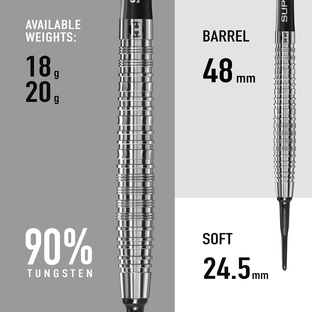 Harrows Soft Darts NX90 90% Tungsten Softtip Dart Softdart Hochwertiger Tungsten Dart mit Schäften u