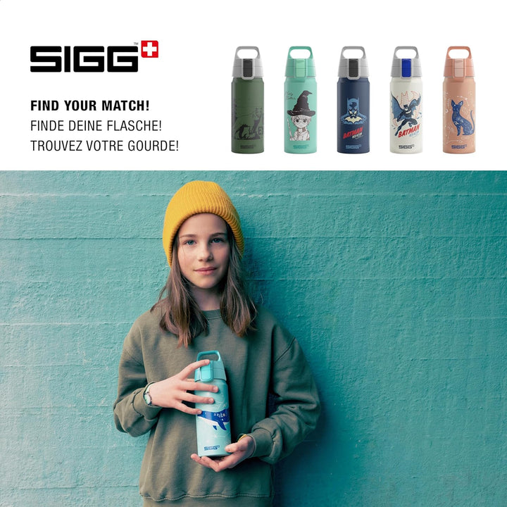 SIGG - Alu Trinkflasche Kinder - WMB ONE - Made in Switzerland - Für Kohlensäurehaltige Getränke Gee