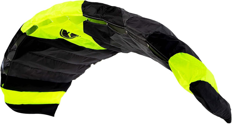 Wolkenstürmer® Paraflex Quad 4-Leiner Lenkmatte 2.8 in gelb - „Ready to Fly“ Kite Drachen inkl. Hand