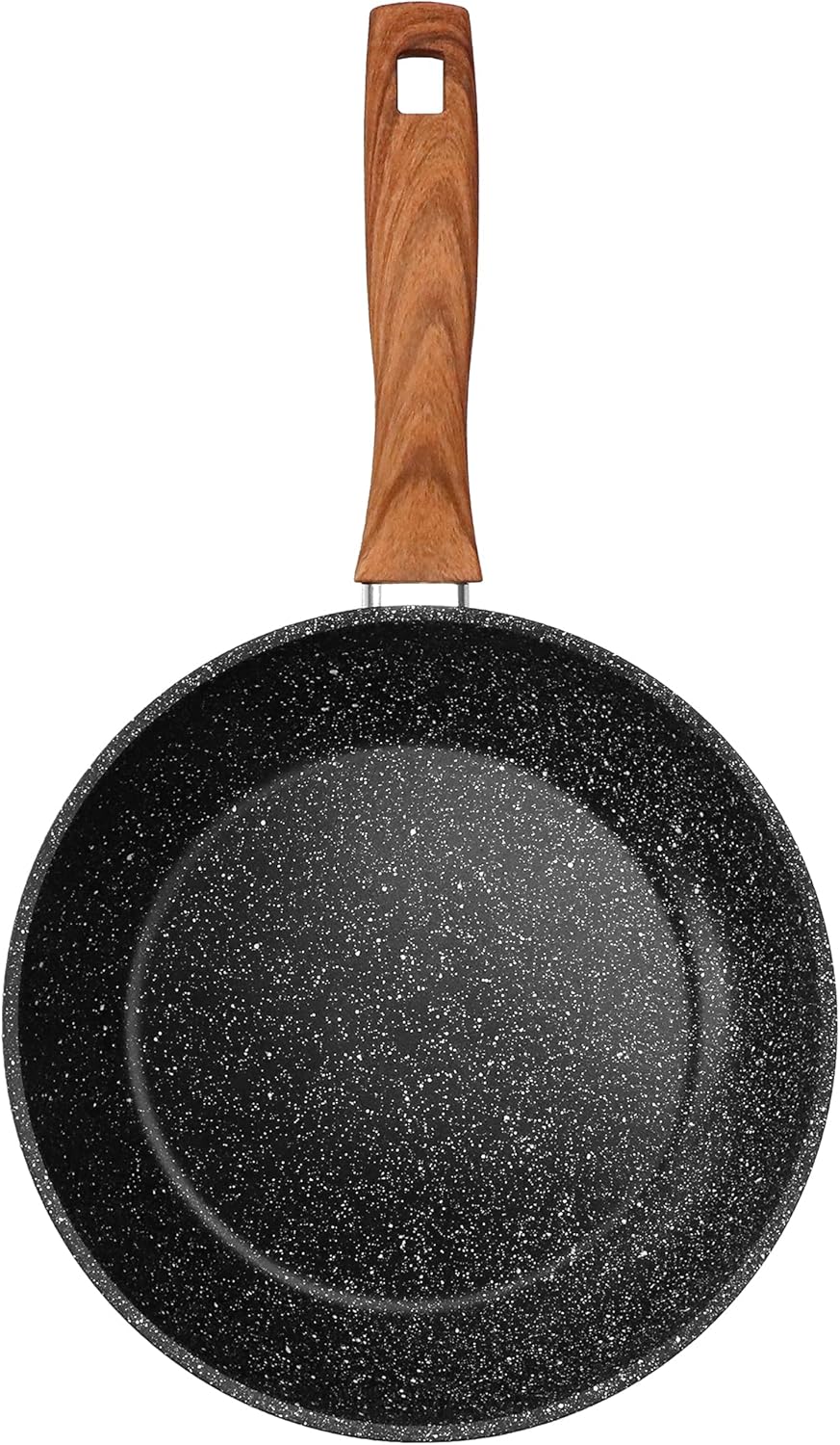 STONELINE Back to Nature Bratpfanne 24 cm, Made in Germany, antihaft beschichtete Pfanne mit echten