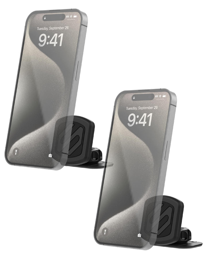 Scosche MAGKIT MagicMount Magnethalterung für Mobile Geräte, schwarz, 2 Stück Dash, Dash