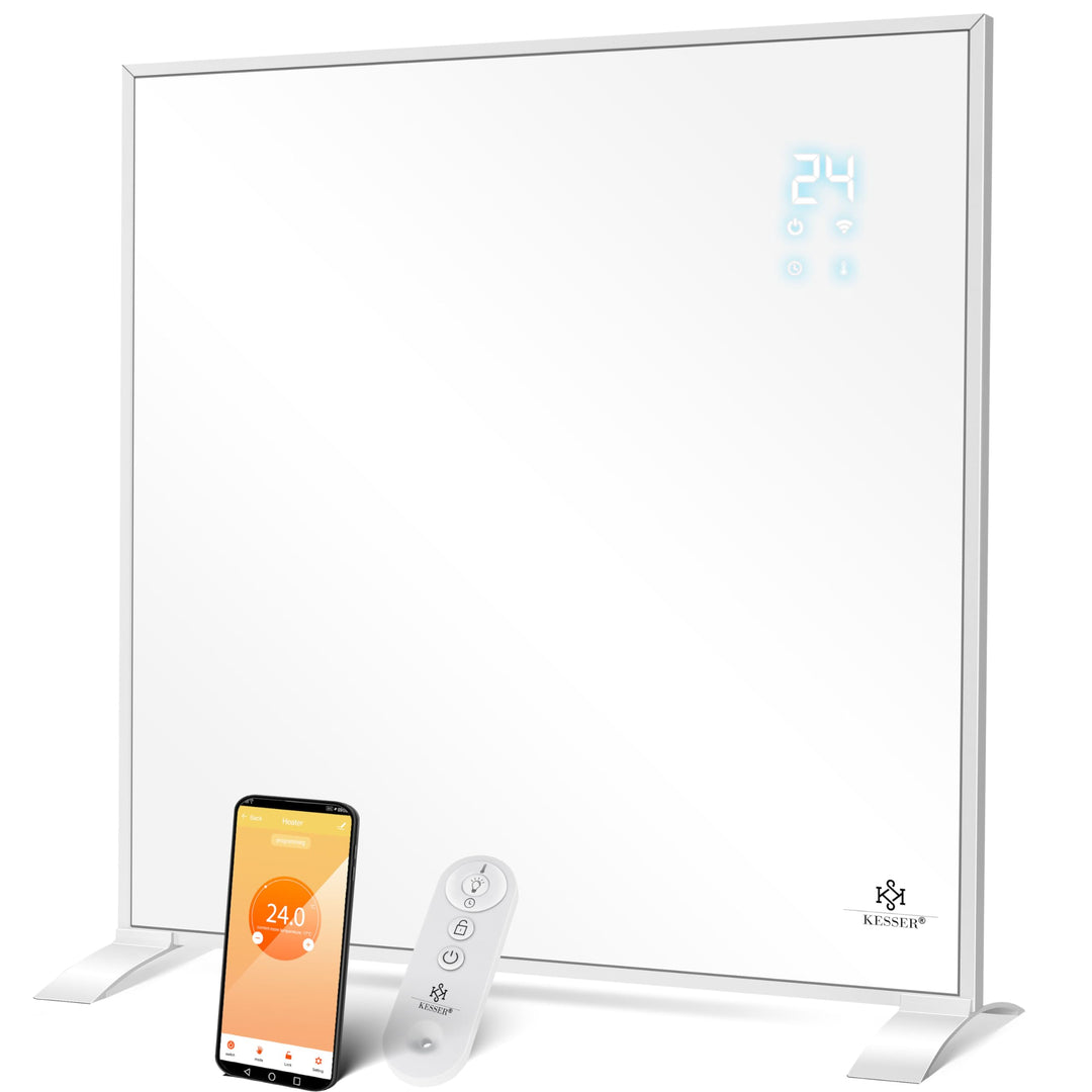 KESSER® Infrarotheizung Energiesparend Infrarot Standgerät &amp; Wandmontage Elektroheizung 350W mit Fer