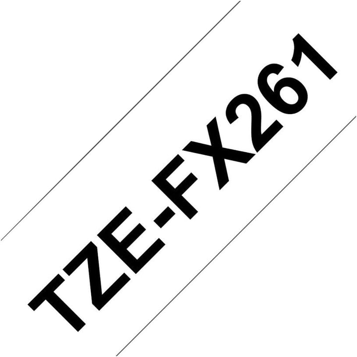 Brother Original P-touch Flexi-Schriftband TZE-FX261 36 mm, schwarz auf weiss (u.a. für Brother P-to