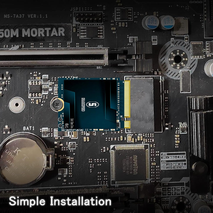M.2 2230 SSD 1TB NVMe SHARKSPEED PCIe Gen 3.0 x4 30mm, SSD Festplatte Intern Solid State Drive für S