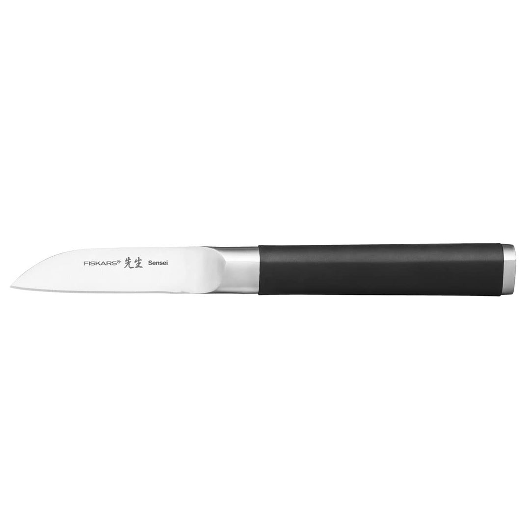 Fiskars Schälmesser, Sensei, Gesamtlänge: 18,2 cm, Rostfreier Stahl mit hohem Kohlenstoffgehalt/Kuns
