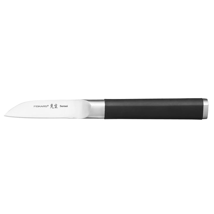 Fiskars Schälmesser, Sensei, Gesamtlänge: 18,2 cm, Rostfreier Stahl mit hohem Kohlenstoffgehalt/Kuns