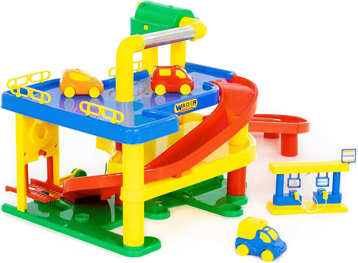 Wader Quality Toys Garage Nr. 1 mit Autos