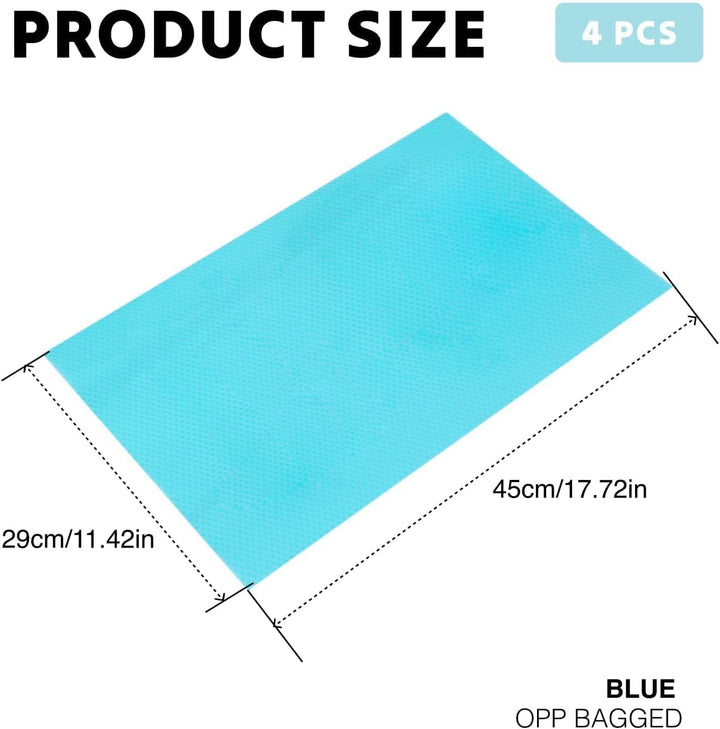 Anti-Frost-Matte für Kühlschrank und Gefrierschrank – Langlebige Schutzmatte gegen Eisbildung, Blau,