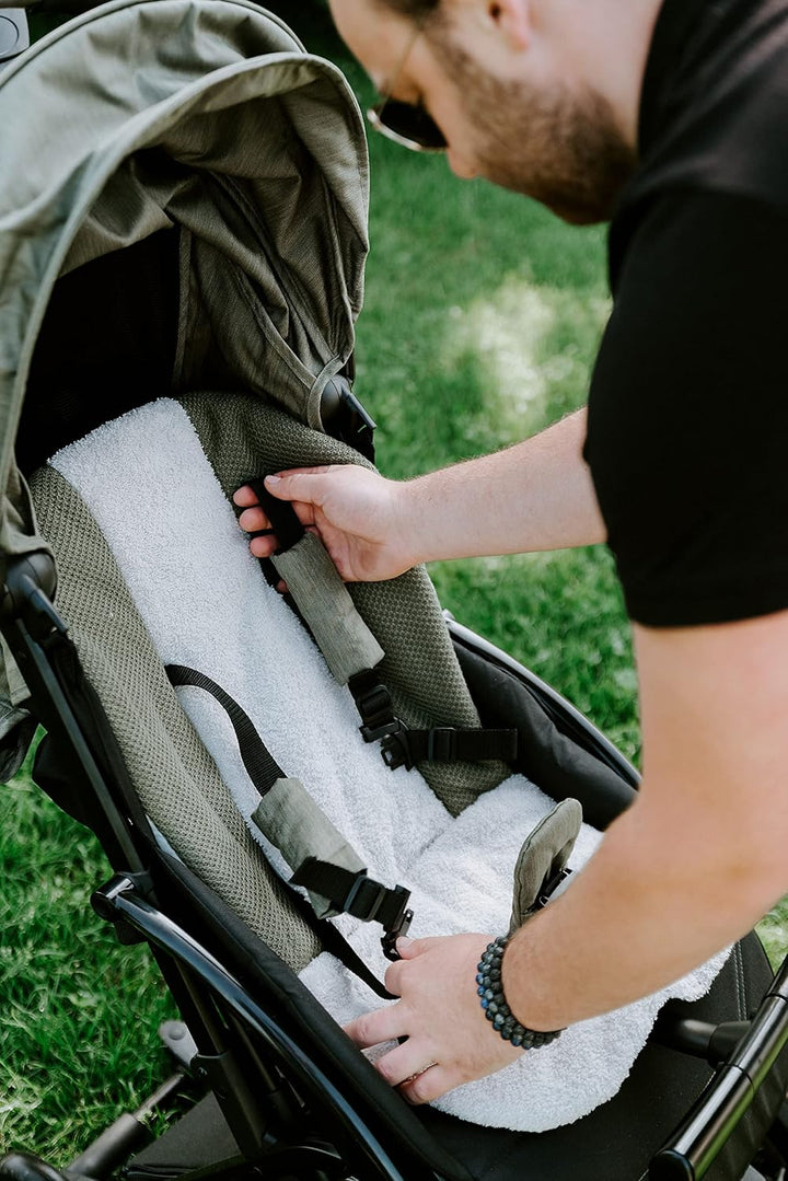 BO BABY'S ONLY - Multicomforter aus Baumwolle - 68x40 cm - für Jungen und Mädchen - Silbergrau, Silb