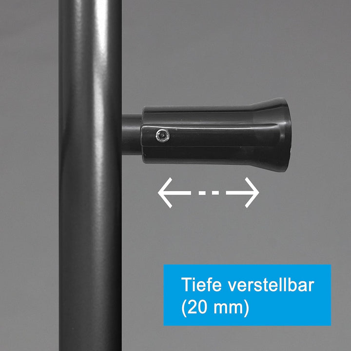 Heizkörper Badheizkörper Handtuchwärmer mit Seitenanschluss unten schwarz (1424 x 750 mm) (866 Watt