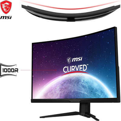 MSI MAG 325CQRXFDE 31,5 Zoll WQHD Curved Gaming Monitor - 1000R, 2560 x 1440 Rapid VA Panel, 240 Hz