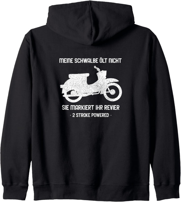 Simson Teile I Schwalbe ölt nicht sie markiert ihr Revier Kapuzenjacke