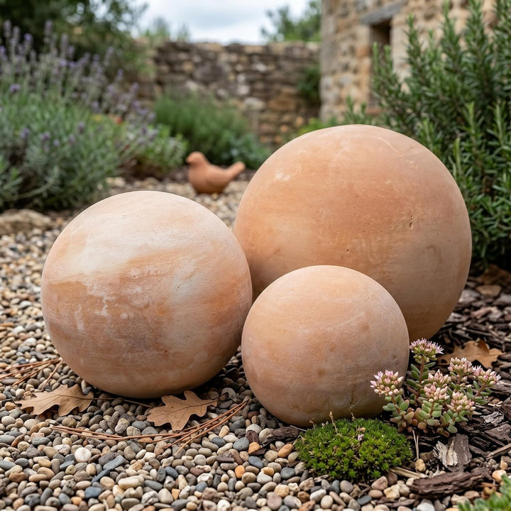 Teramico Dekokugel Gartenkugel glasiert -Blau, Grün, Anthrazit, Türkis, Aqua- sehr hochwertig frostf