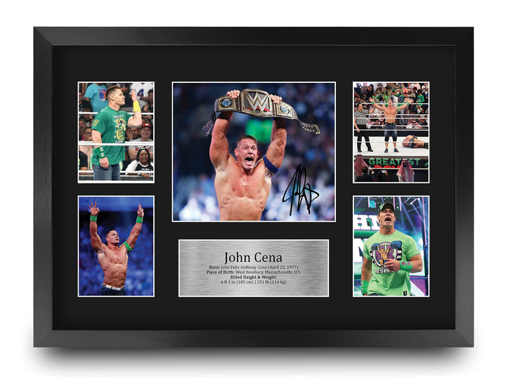 HWC Trading FR A3 John Cena Wrestling Geschenke Gedruckt, Signiert Autogramm Bild Für WWE & WWF Erin