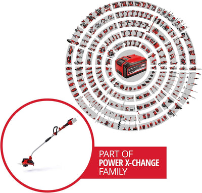 Einhell Akku-Rasentrimmer GE-CT 36/30 Li E Power X-Change (2x18 V, 9.000 U/min., elektr. Drehzahlreg